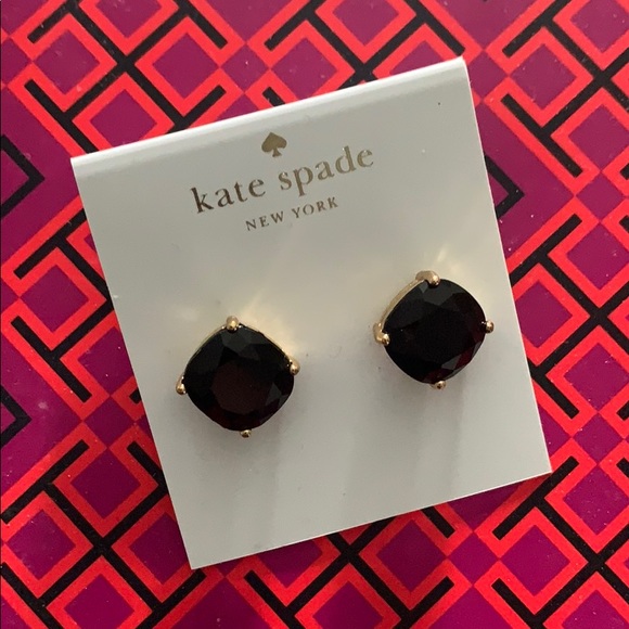 kate spade Jewelry - Authentic Kate Spade Black Studded Earrings